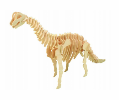 3D dřevěné puzzle - kostra Brachiosaura - skládačka ze dřeva