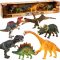 Dinosauří figurky: Sada s pohyblivými částmi 6ks