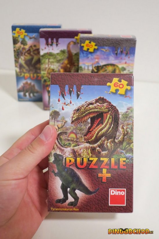Puzzle 60 dílků Stegosaurus + figurka ZDARMA