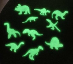 Svítící samolepící dinosauři - sada 10ks