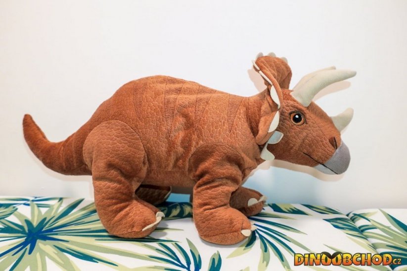 Triceratops - plyšová figurka dinosaura
