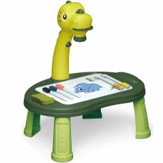 Stůl na kreslení ve tvaru dinosaura s projektorem a příslušenstvím