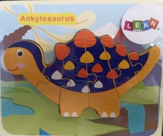 Dřevěné puzzle Ankylosaurus