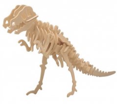 3D dřevěné puzzle - kostra Tyrannosaura Rexe