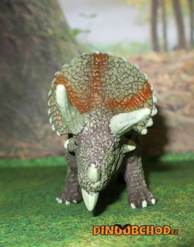 Triceratops - plastová figurka 17cm s bílými kly