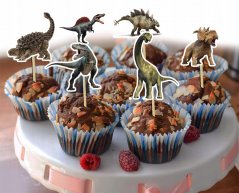 Dinosauří narozeninové zápichy na dort