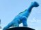 Plyšový dinosaurus Tobi 50 CM modrý