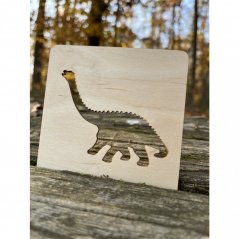 Dinosauří dřevěné karty