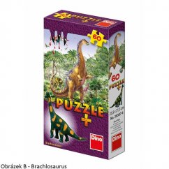 Puzzle 60 dílků Brachiosaurus + figurka ZDARMA