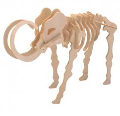 3D dřevěné puzzle - kostra mamuta - skládačka ze dřeva