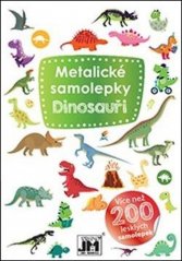 Metalické samolepky Dinosauři Více než 200 lesklých samolepek