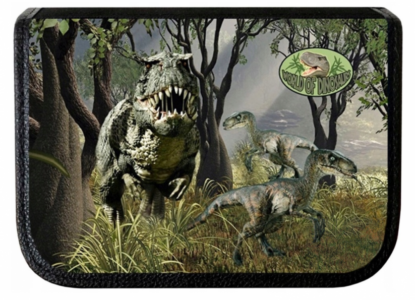 Školní penál s obrázky dinosaurů - více variant - Rod (druh dinosaura): Velociraptor