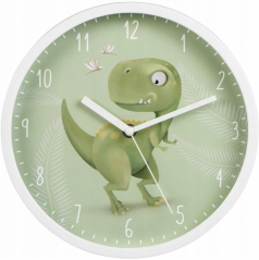 Dětské nástěnné hodiny s Tyrannosaurem rexem