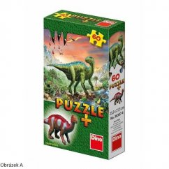 Puzzle 60 dílků Iguanodon + figurka ZDARMA