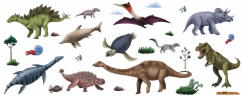 Ilustrovaný dinosauří plecháček 340 ml