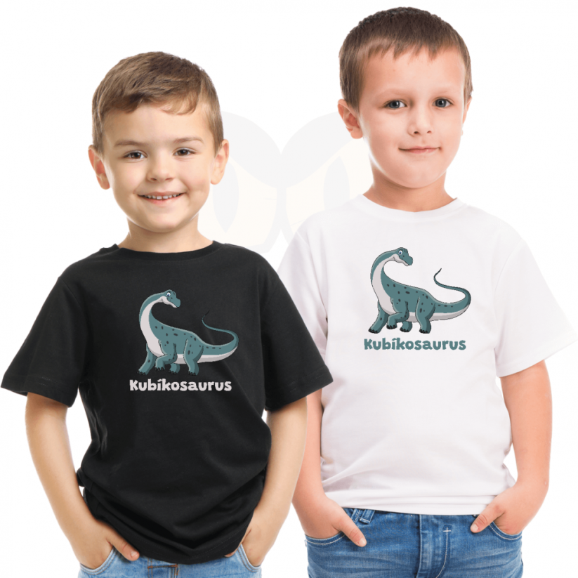 Tričko s vlastním dinosauřím jménem dítěte - Rod (druh dinosaura): Brontosaurus