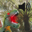 Interaktivní dinosaurus, který vydává světlo a zvuky