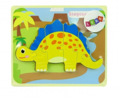 Dřevěné puzzle Stegosaurus
