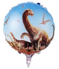 Narozeninový balónek s dinosauřím obrázkem