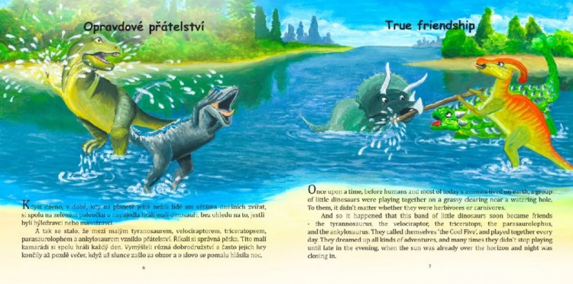 Dinopohádky: Dinosauří příběhy na dobrou noc (Dinostories/Дино казки) - dvojjazyčná verze - Jazyk: українська