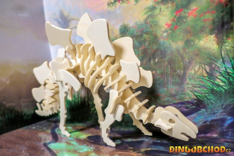 3D dřevěné puzzle - kostra Tyrannosaura Rexe