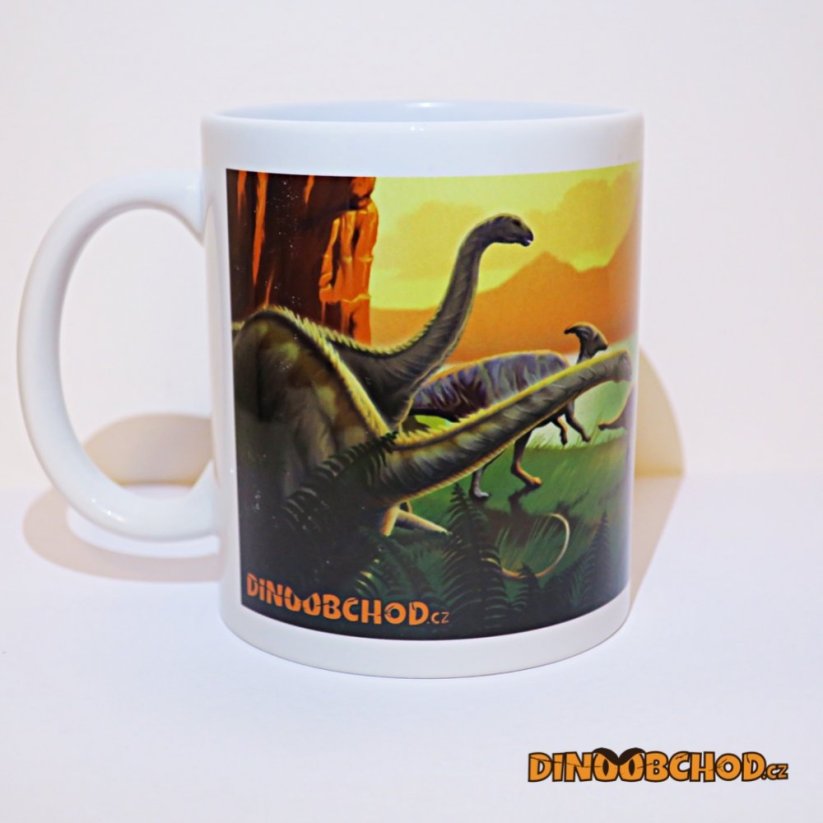 Hrnek s motivy dinosaurů - porcelánový - Obrázek na hrnku: Vzor 4