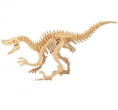 3D dřevěné puzzle - kostra  Velociraptor